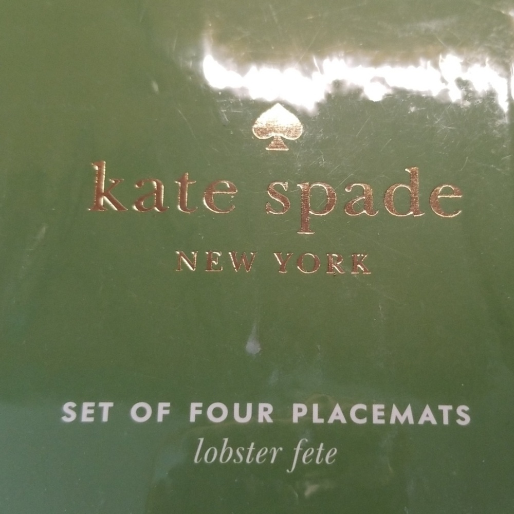 Kate Spade set o 4 Lobster placemats. NEW